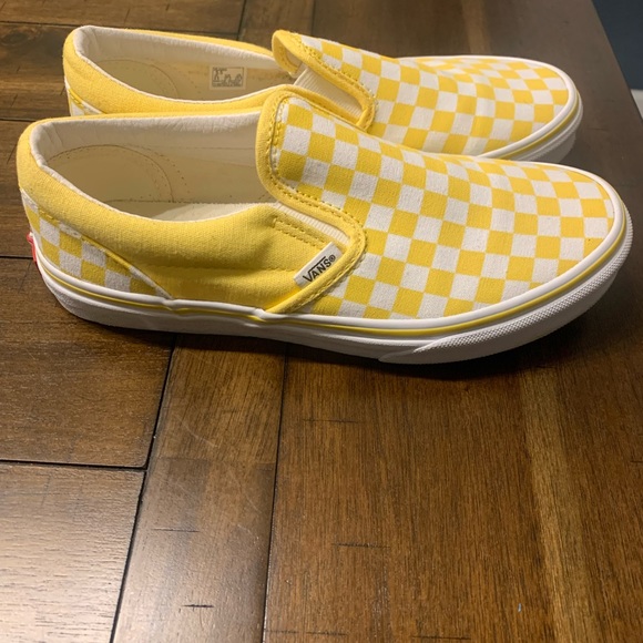 Vans yellow and white checkered - Picture 1 of 2